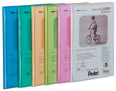 Pentel Recycology A4 Display Book Clear 20 Pocket Assorted Colours (Pack 5) - DCF242/MIX